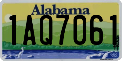 AL license plate 1AQ7061