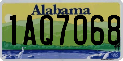 AL license plate 1AQ7068