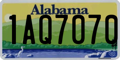AL license plate 1AQ7070