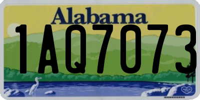 AL license plate 1AQ7073