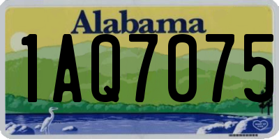 AL license plate 1AQ7075