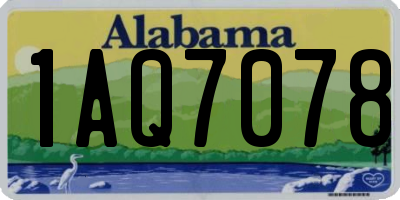 AL license plate 1AQ7078