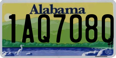 AL license plate 1AQ7080