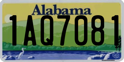 AL license plate 1AQ7081