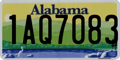 AL license plate 1AQ7083