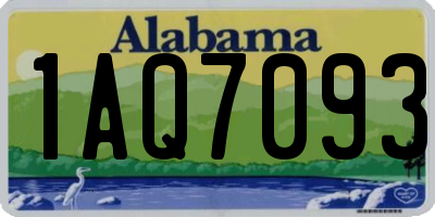 AL license plate 1AQ7093