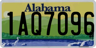 AL license plate 1AQ7096