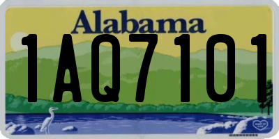 AL license plate 1AQ7101