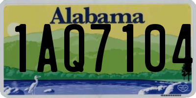 AL license plate 1AQ7104