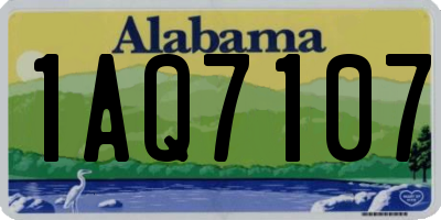 AL license plate 1AQ7107