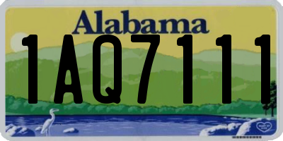 AL license plate 1AQ7111