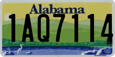 AL license plate 1AQ7114