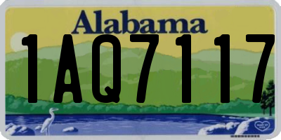 AL license plate 1AQ7117