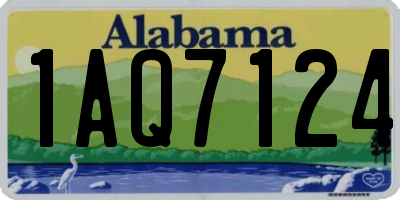 AL license plate 1AQ7124