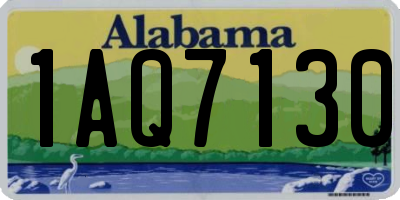 AL license plate 1AQ7130