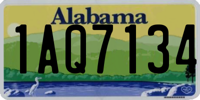 AL license plate 1AQ7134