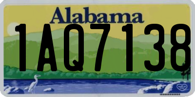 AL license plate 1AQ7138