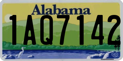 AL license plate 1AQ7142