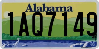 AL license plate 1AQ7149