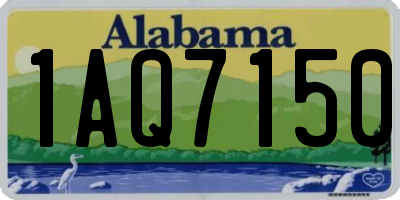 AL license plate 1AQ7150