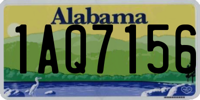 AL license plate 1AQ7156