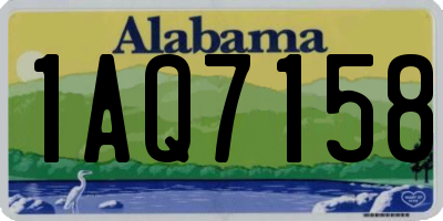AL license plate 1AQ7158
