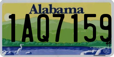 AL license plate 1AQ7159