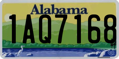 AL license plate 1AQ7168