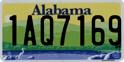 AL license plate 1AQ7169