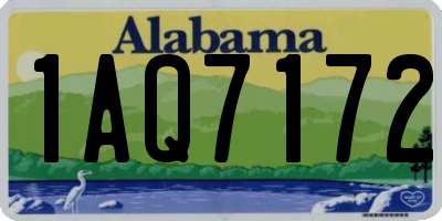 AL license plate 1AQ7172