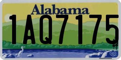 AL license plate 1AQ7175