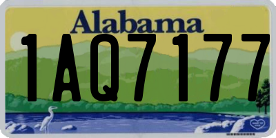 AL license plate 1AQ7177
