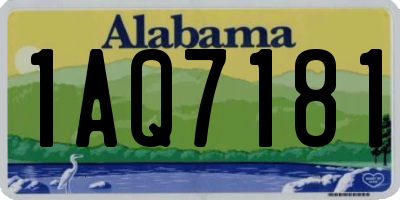 AL license plate 1AQ7181
