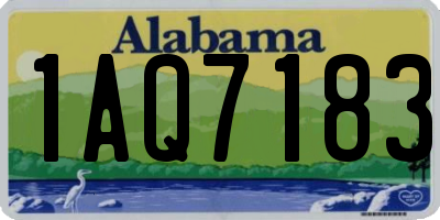 AL license plate 1AQ7183