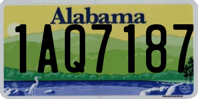 AL license plate 1AQ7187