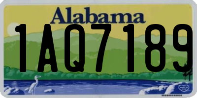 AL license plate 1AQ7189