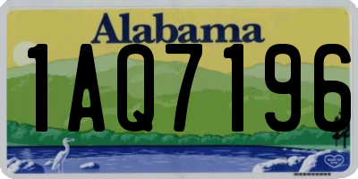 AL license plate 1AQ7196