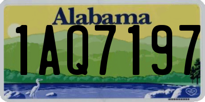 AL license plate 1AQ7197