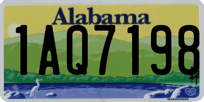 AL license plate 1AQ7198