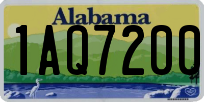 AL license plate 1AQ7200