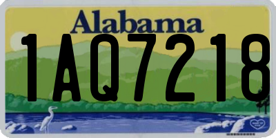 AL license plate 1AQ7218