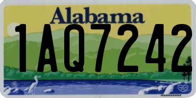 AL license plate 1AQ7242