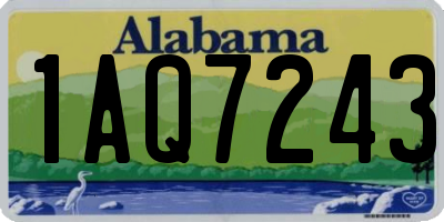 AL license plate 1AQ7243