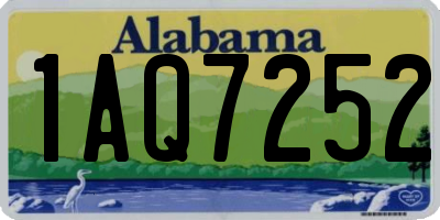AL license plate 1AQ7252