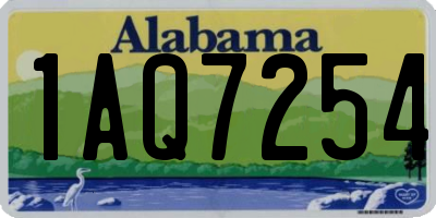 AL license plate 1AQ7254
