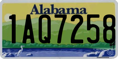 AL license plate 1AQ7258