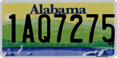 AL license plate 1AQ7275