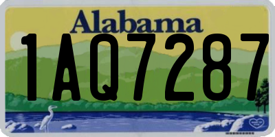AL license plate 1AQ7287