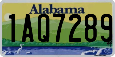 AL license plate 1AQ7289