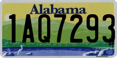 AL license plate 1AQ7293